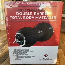 Medic Therapeutics Double Barrel Portable  Massager w/ Strap & Case Christmas