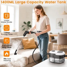 Handheld Steam Cleaner for Home, Multi-Surface Deep Cleaning with 21 Attachments