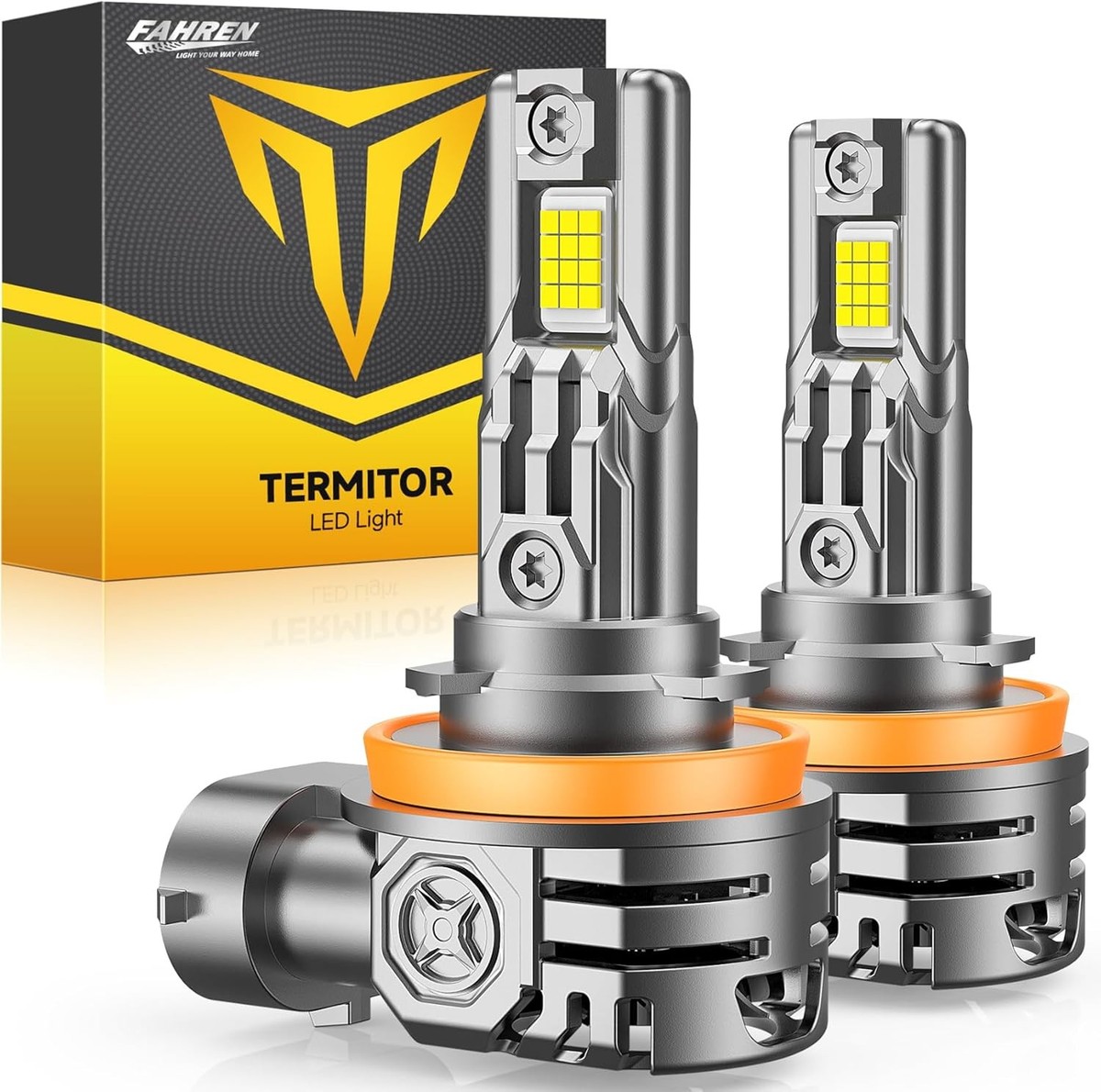 TERMITOR H11 H9 LED Headlight Bulb 80000LM Super White 6500K Low