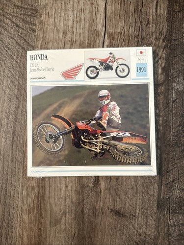 Vintage 1992 Motorcycle Spec Sheet Card Information 3 Sets Factory Sealed - Picture 6 of 7