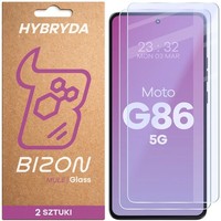 2X Schutzglas FüR Motorola Moto G86 5G Bizon Displayschutzglas Hybridglas Glas