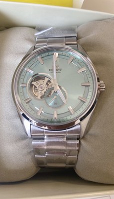 Orient Star RN-AR0009L Automatic Blue Dial Open Heart Men's Watch Japan New