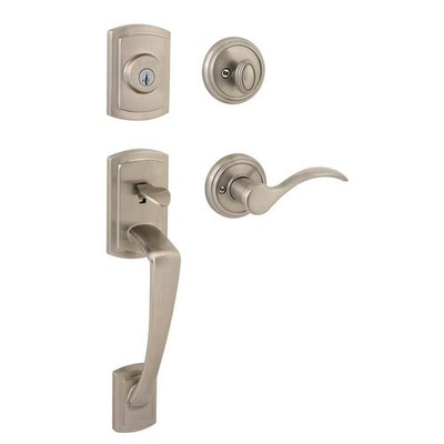 Baldwin Prestige Nautica Satin Nickel Handleset Tobin Lever SmartKey