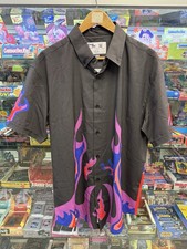 Chalk Line WWE Bam Bam Bigelow Button Up Short Sleeve Size Large Brand New