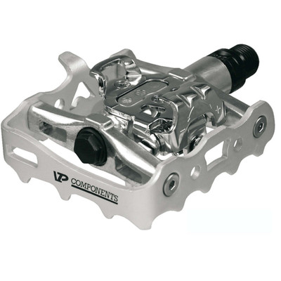 VP COMPONENTS PEDALE VP-X82 DOPPELFUNKTION SPD FÜR FAHRRAD URBAN CITY ALUMINIUM