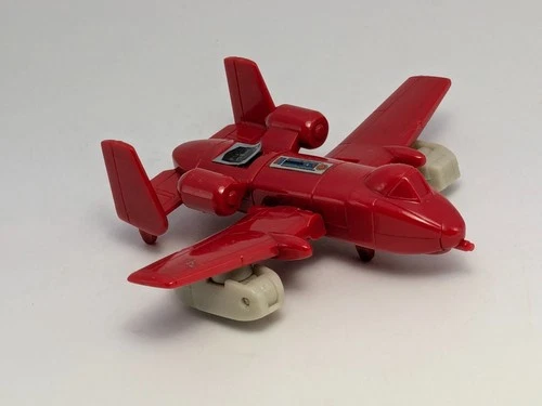 Vintage Transformers G1 1984 Powerglide Red Minibot Figure Hasbro Takara Japan