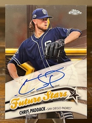 2020 Topps Chrome #FSA-CP Chris Paddack Future Stars Green Refractor 72/99 [AU]