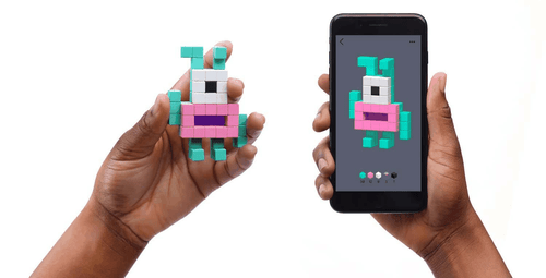 PIXIO Animali Luminosi 90 Blocchi Magnetici in 6 Colori App Gratuita - Foto 5 di 8