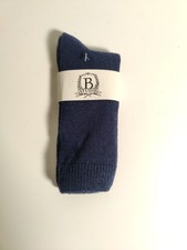 b studio -women's socks - Blue- Cashmere Blend - Made in USA **K1**