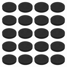 32Pcs Speaker Isolation Pads, 45mmx8mm Black Round EVA Acoustic Foam Pads Feet