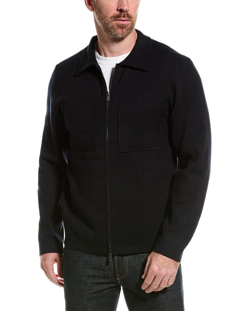 Куртка-свитер Elie Tahari мужская синяя M