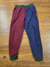 Polo Ralph Lauren Sweatpants Youth M 10-12 Colorblock Fleece Joggers Multicolor