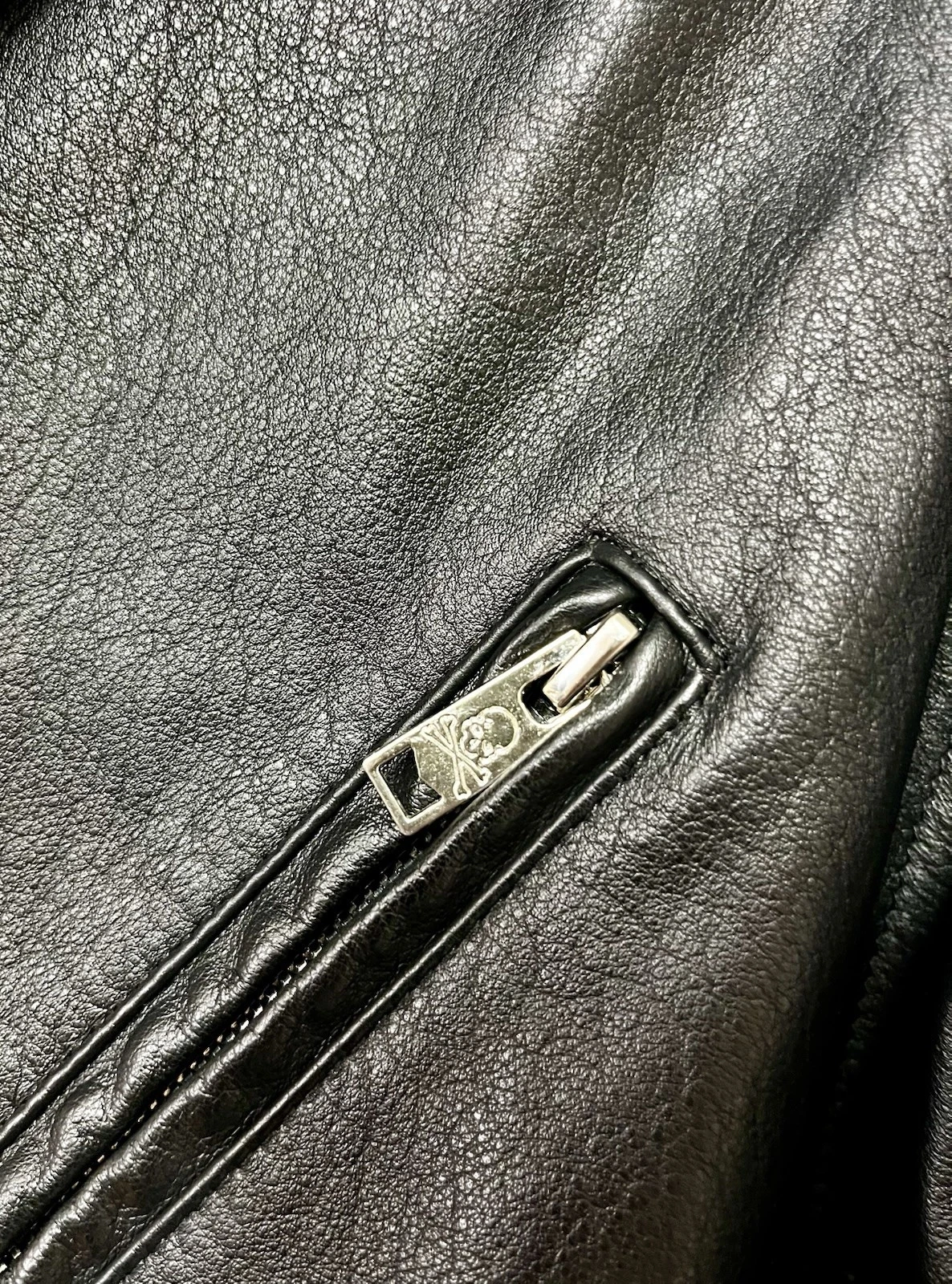 Rare Mastermind Japan MMJ Lambskin Leather Hoodie Size-XL Made in Japan π―π΅ - product detail image 6