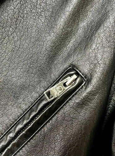 Rare Mastermind Japan MMJ Lambskin Leather Hoodie Size-XL Made in Japan 🇯🇵 image 6