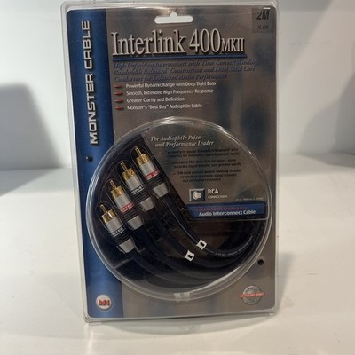 Monster Cable Interlink 400 MKII | 2m / 6.6' | RCA Audio Cable