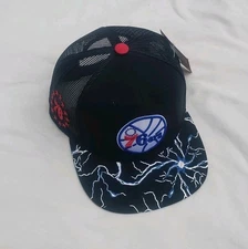 Philadelphia 76ers Mitchell & Ness Storm Season Trucker SnapBack Adjustable Hat