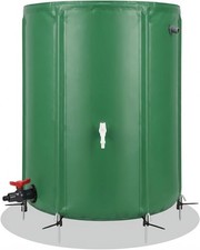 BeGrit Collapsible 380L Foldable Rainwater Tank Barrel PVC With Tap, Filter