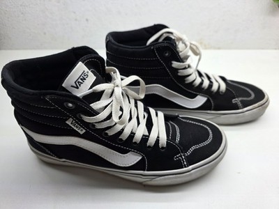 Vans Sk8-Hi Black White Classic High Top Canvas Skate Shoes 507698 Womens Size 8