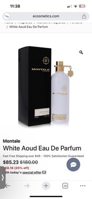 White Aoud by Montale 3.4 oz EDP Cologne Perfume Cologne Unisex New In Box