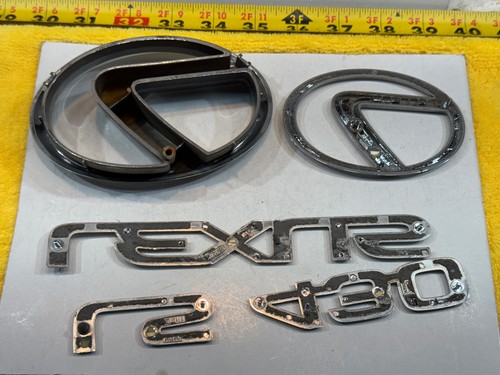Genuine Lexus 01-06 LS430 chrome plated front REAR trunk plastic Lexus 4 Emblems - Picture 20 of 23
