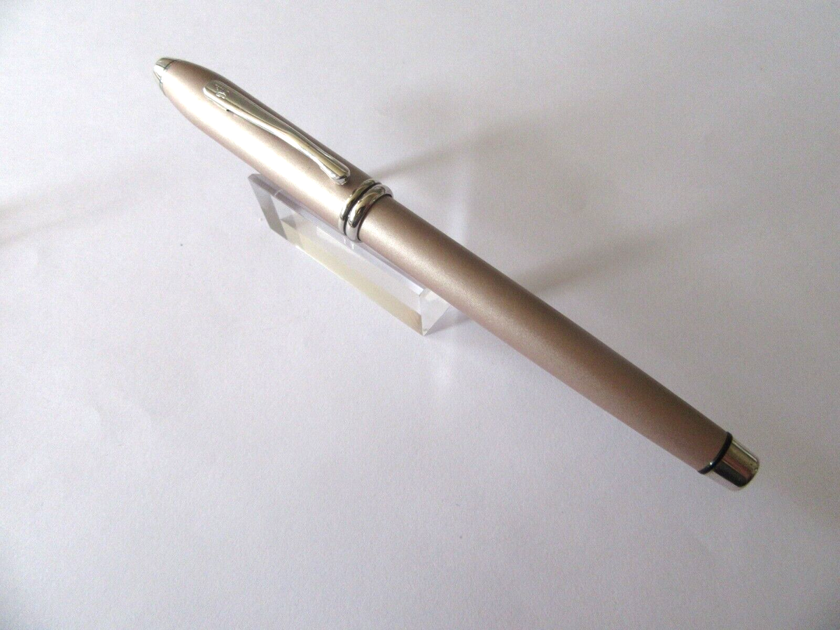 Stylo Plume CROSS Townsend Prestige - Gris Métal - Pointe Fine - Neuf (sans Emballage)