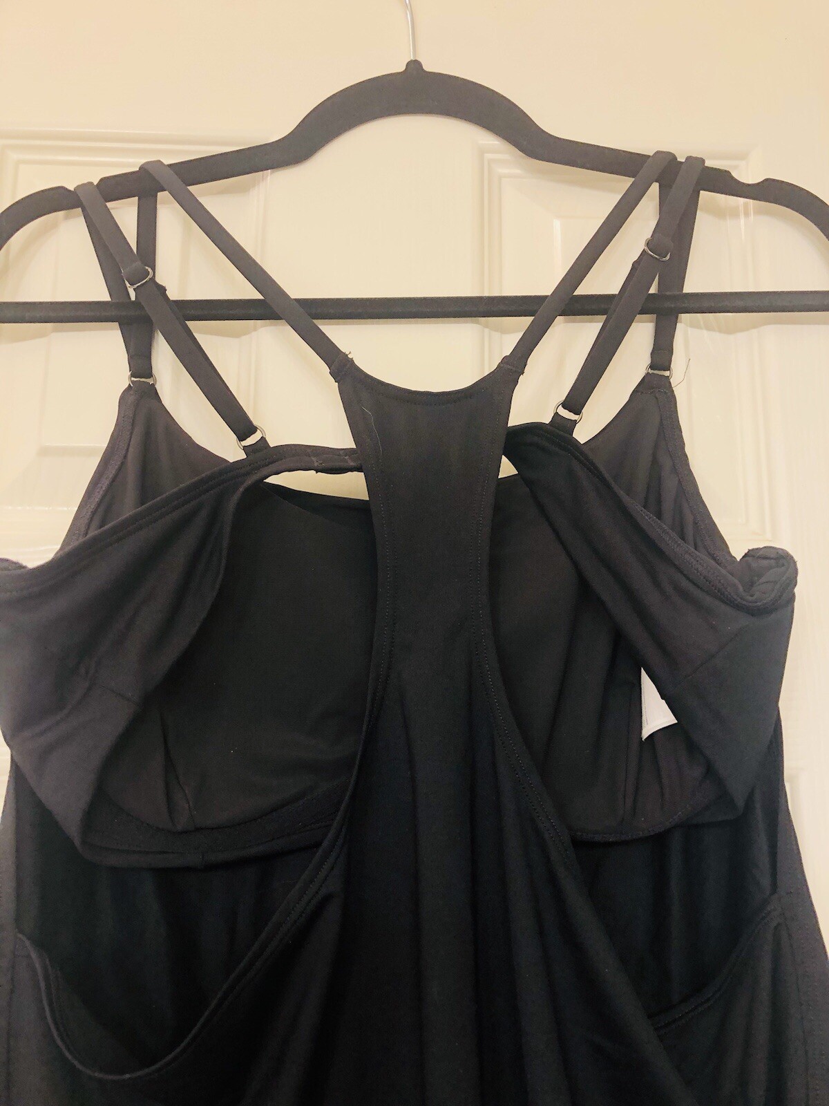 Athleta Plus Size 36DD Solid Black Razorback Styl… - image 5