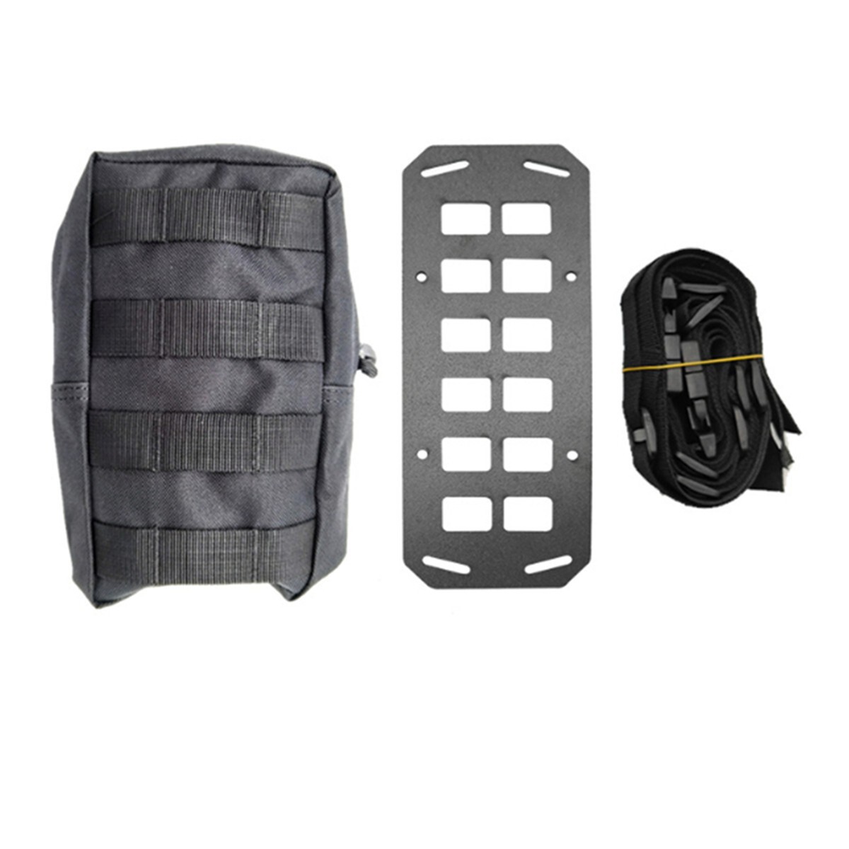 Tactical Car Seat Back Organizer ABS Plastic Storage Bag for Interior Accessories and Essentials