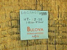 Genuine Bulova 10CRACD Hour Wheel Part 599 Watch Part NEW OLD STOCK