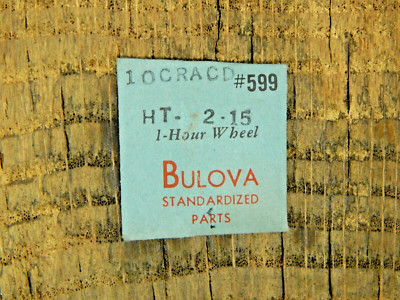 Genuine Bulova 10CRACD Hour Wheel Part 599 Watch Part NEW OLD STOCK