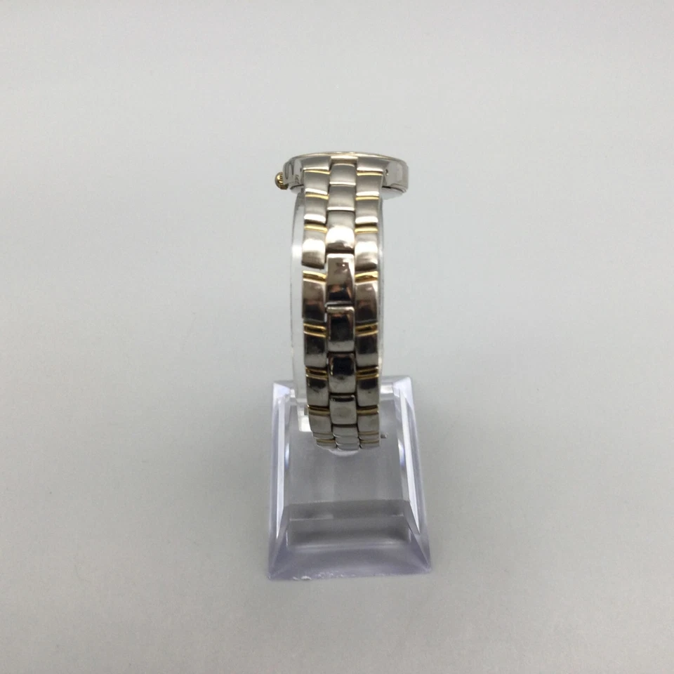 Reloj Armitron Mujer 23mm Plata Oro Dos Tonos Fecha Batería Nueva 6.75" Foto 4 de 4