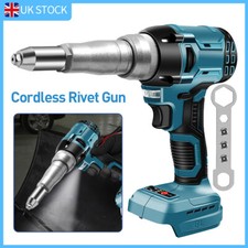 Cordless Electric Rivet Gun Brushless with LED fit Makita 18V Li-ion Battery Kit