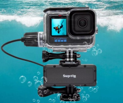 Mobile Power Bank Charger 4500Mah Underwater 45M for GoPro Hero 13 12 11 10 9