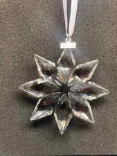 SWAROVSKI 2013 CHRISTMAS ORNAMENT -LARGE--MINT--NO BOX -WITH DATE TAG