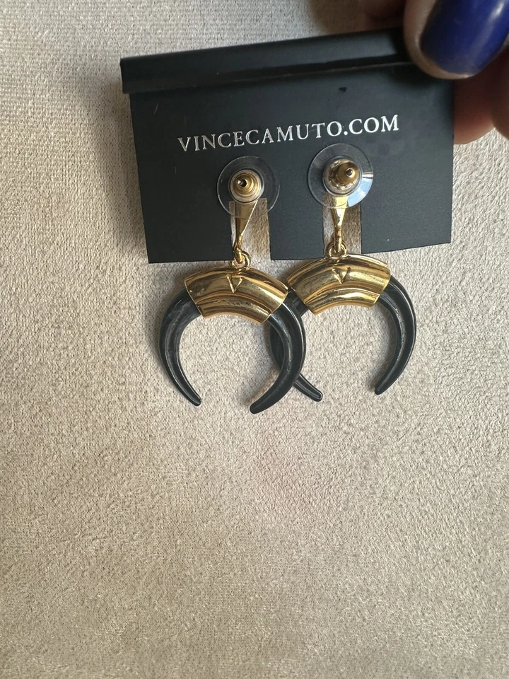 Vince Camuto Summer Horn Crescent Earrings  - Image 2 of 3