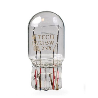 5 Stück M-Tech Glühlampe -W21/5W T20 21/5W 7443 W3x16q - 12V - Klar PKW KFZ