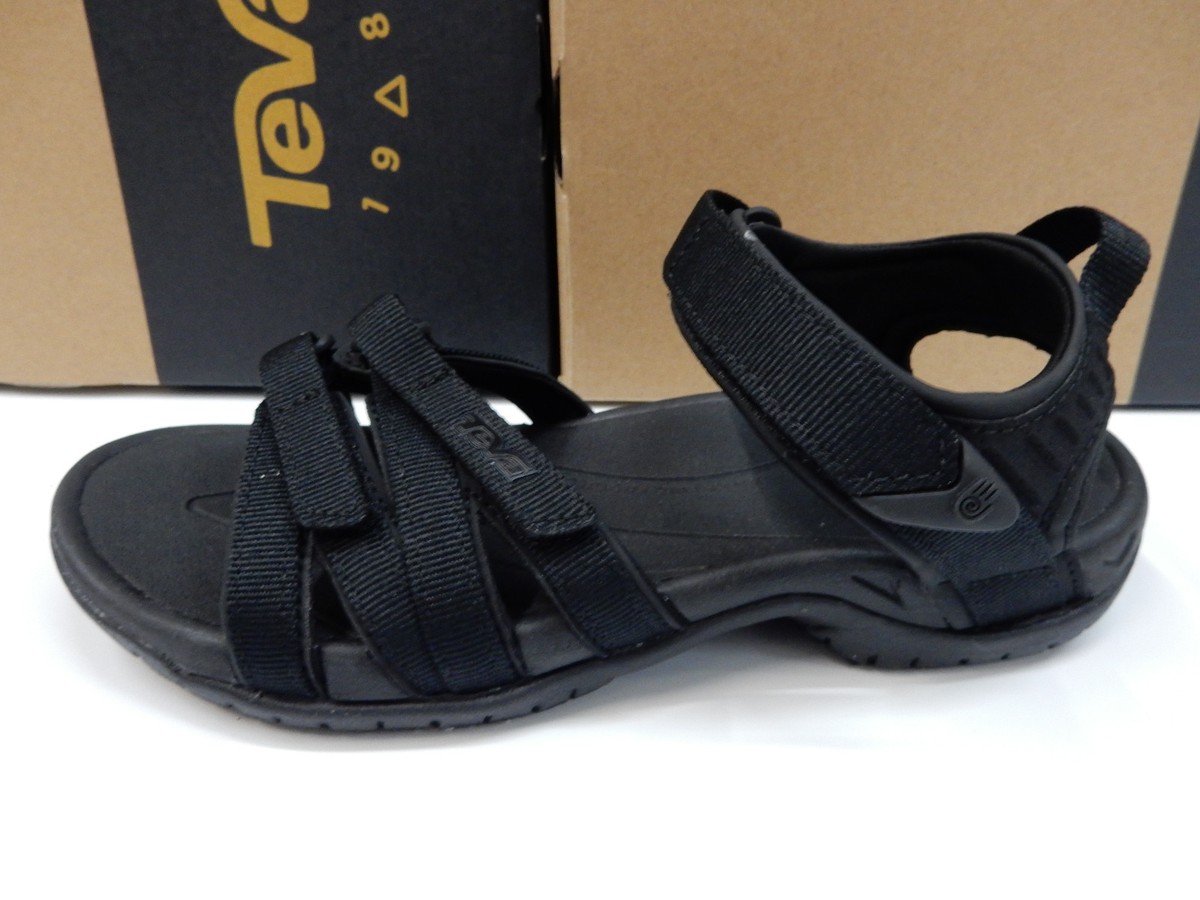 Teva Womens W Tirra Fabric Low Top Walking Shoes Black/black Size