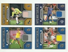 2011 Upper Deck Soccer Barnhart Angeli 4 Game Used Jersey Card WPS Materials Lot