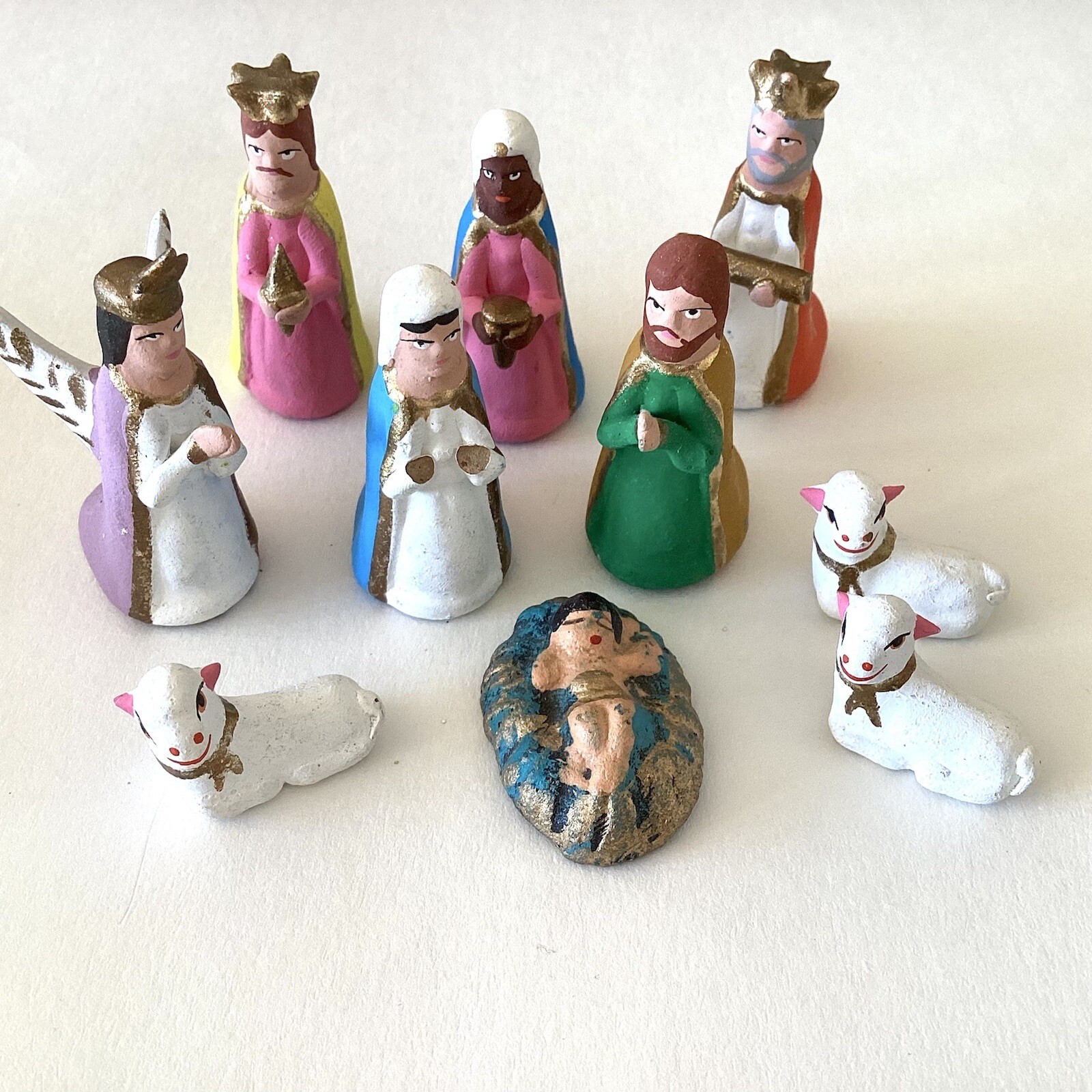 Vintage Nativity Set Mexico Merrist Wood Equine Arena