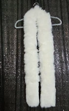 NEW! Women's White Faux Fur Scarf Stole/Wrap -xc3203