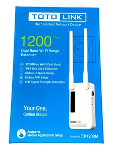 1200Mbps 11AC Extendeur de portée sans fil WiFi Plug-in mural répétiteur WPS Configuration facile