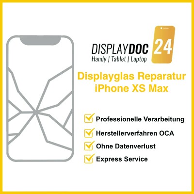 iPhone XS Max Displayglas Reparatur Display Glas iPhone 10 S Max Frontglas