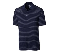 NWT Cutter & Buck Men's DryTec Franklin Striped Performance Golf Polo Black, XXL