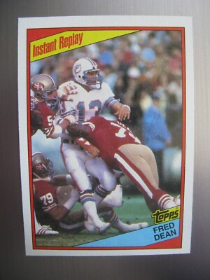 1984 Topps Instant Replay Fred Dean #355 San Francisco 49ers