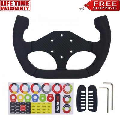 Ox Horn Racing Steering Wheel SIM Racing Wheel Video Game Accessory for DIY