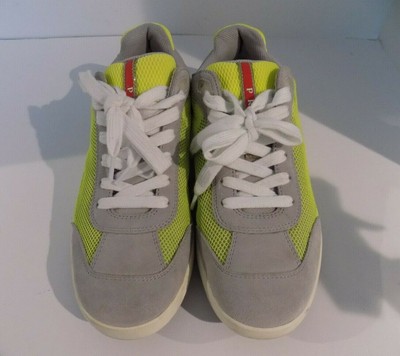 prada lime green sneakers