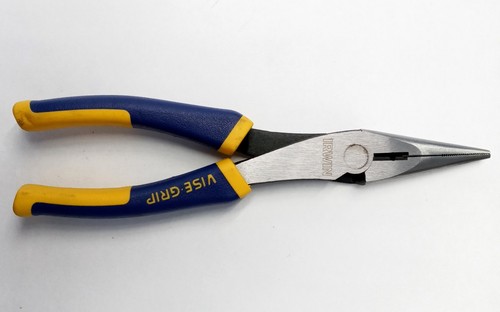 Irwin Vise-Grip 1773624 8" Steel Long Nose Pliers With 12 AWG Stripper BULK - 第 1/2 張圖片