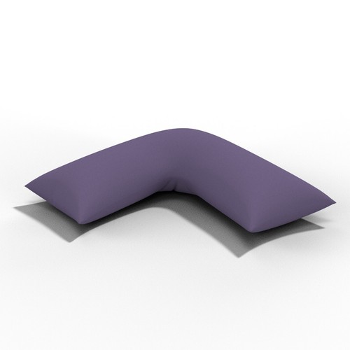 Almohada en forma de V de fibra hueca con funda de almohada ortopédica para el cuello trasero GRATIS. - Imagen 43 de 94