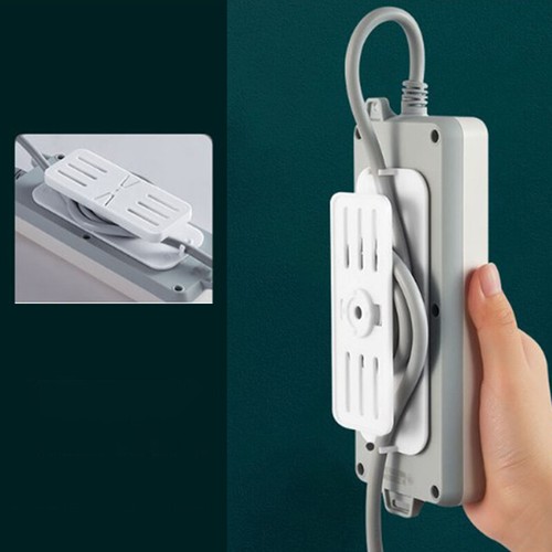 Self-Adhesive Desktop Socket Fixer Cable Organizer Seamless Plug Sticker NGU - 第 6/15 張圖片