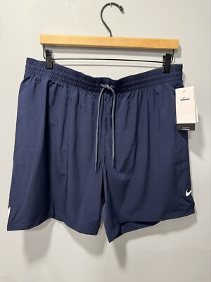 Nike Navy Men s Essential 7'' Volley Swim Shorts/Trunk  NESSA559-001 Size XL