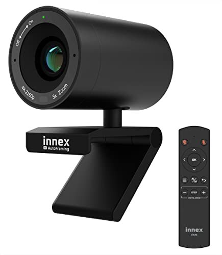 Webcam 4K ePTZ AI conferenza webcam, Innex C570, con 120 ° super (x0I)
